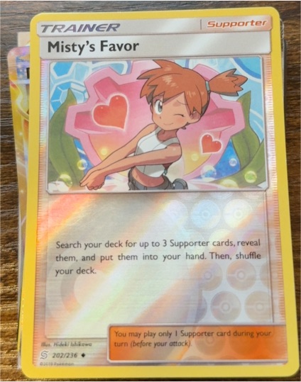 2019 Pokémon #202 Misty's Favor — front