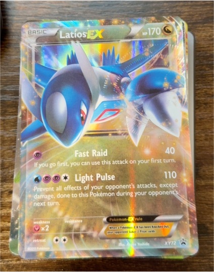 2015 Pokémon XY #XY72 Latios EX — front