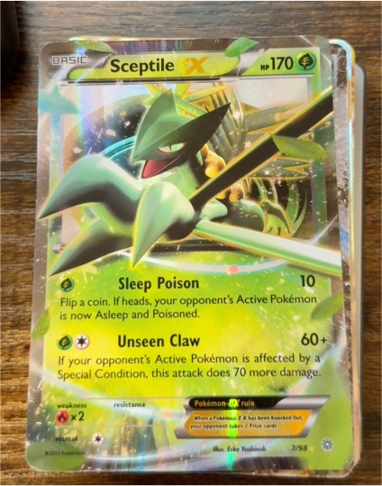 2015 Pokémon Ancient Origins #7 Sceptile EX — front
