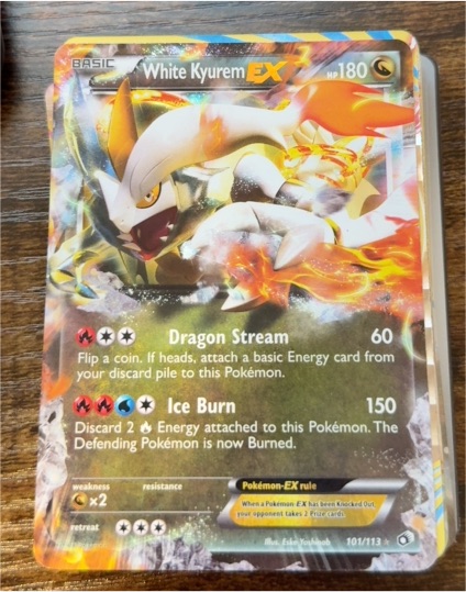 2013 Pokémon TCG Legendary Treasures #101 White Kyurem EX — front