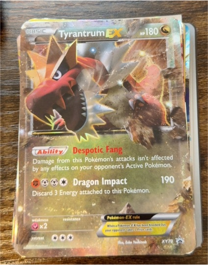 2015 Pokémon XY #XY70 Tyrantrum EX — front