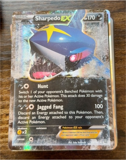 2015 Pokémon XY Primal Clash #91 Sharpedo EX — front