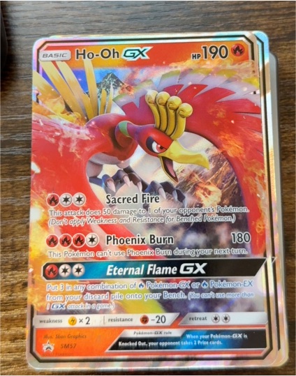 2017 Pokémon TCG SM Black Star Promo #SM57 Ho-Oh GX — front
