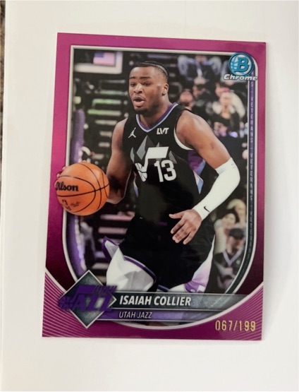 2025-26 Bowman Chrome #114 Isaiah Collier — front
