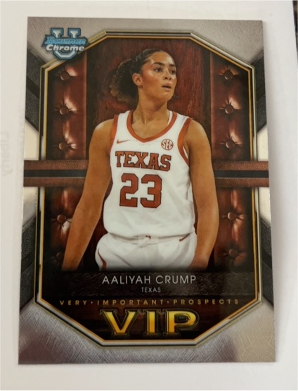 2025-26 Bowman Chrome VIP #VIP-12 Aaliyah Crump — front