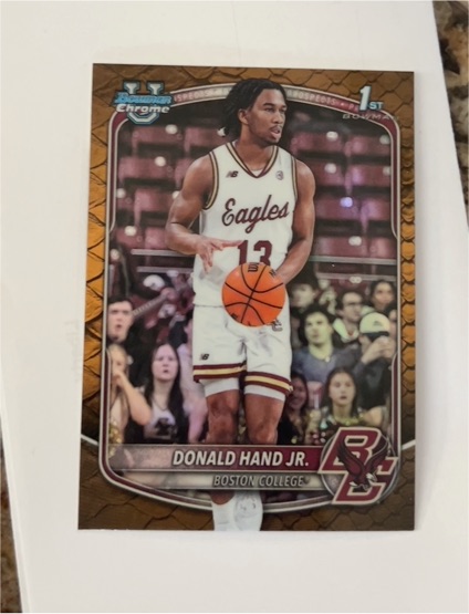 2025 Topps Bowman Chrome #BCP-57 Donald Hand Jr. — front