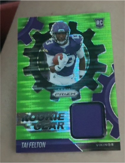 2025 Panini Prizm #RGR-TAF Tai Felton Rookie Gear — front