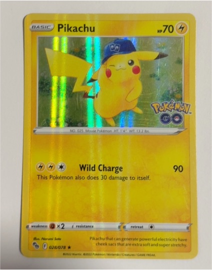 2022 Pokémon GO #028 Pikachu — front