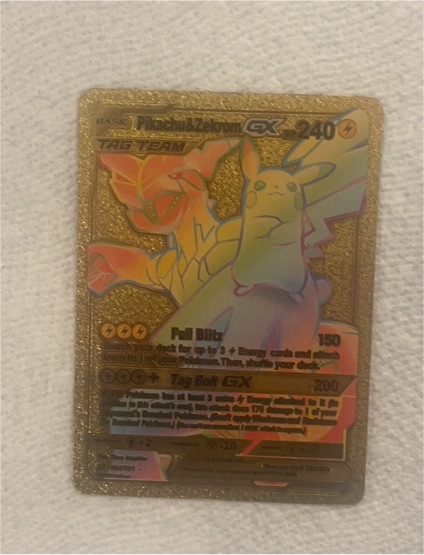 2018 Pokémon SM168 #240 Pikachu & Zekrom GX — front
