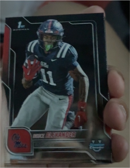 2025 Bowman University Chrome #81 Deuce Alexander — front