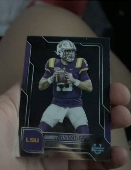 2025 Bowman Chrome University #189 Garrett Nussmeier — front