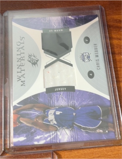 2002-03 Upper Deck SPx Winning Materials Chris Webber Jersey — front