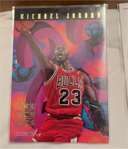 1995-96 SkyBox NBA Hoops Number Crunchers #1 Michael Jordan — front