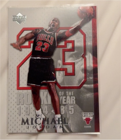 2005 Upper Deck Michael Jordan Rookie of The Year 1984-85 #MJ38 — front