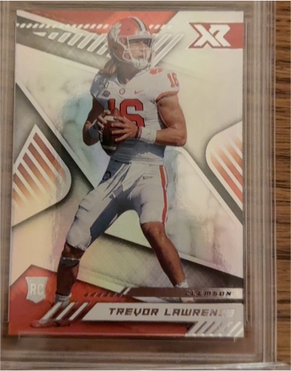 2021 Panini Chronicles Draft Picks XR #179 Trevor Lawrence Rookie Card — front