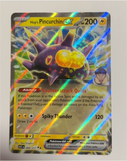 2021 Pokémon TCG Ascended Heroes #068 Hop's Pincurchin EX — front