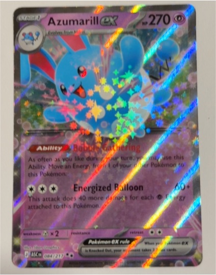 2021 Pokémon TCG Ascended Heroes #084 Azumarill ex — front