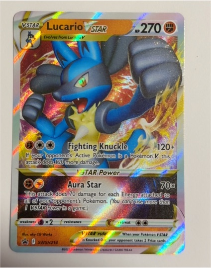 2022 Pokémon SWSH #SWSH214 Lucario VSTAR — front