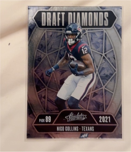 2021 Panini Absolute Draft Diamonds #DD-NCS Nico Collins — front