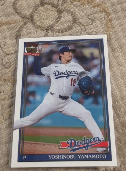 2026 Topps Series 1 1991 Topps #T91-55 Yoshinobu Yamamoto — front