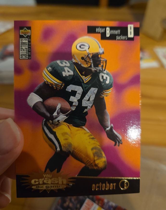 1996 Upper Deck Collector's Choice You Crash the Game #CG22C Edgar Bennett — front