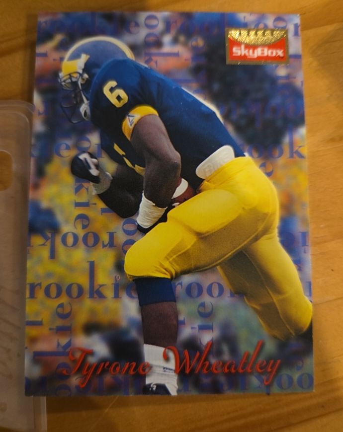 1995 SkyBox Premium #171 Tyrone Wheatley Rookie — front