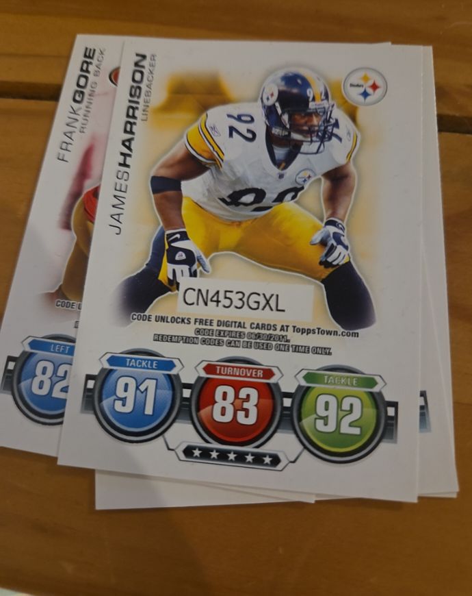 2010 Topps Attax #NNO James Harrison — front
