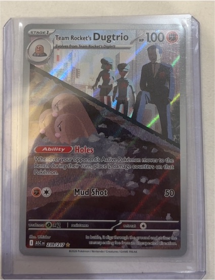 2025 Pokémon Ascended Heroes #239 Team Rocket's Dugtrio — front