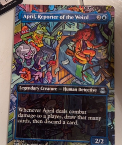 2023 Magic: The Gathering #206 April, Reporter of the Weird — front