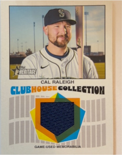 2026 Topps Heritage #CCR-CR Cal Raleigh Clubhouse Collection — front
