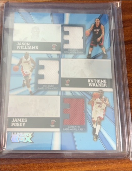 2005-06 Topps Luxury Box #TR-WJP Jason Williams Antoine Walker James Posey — front