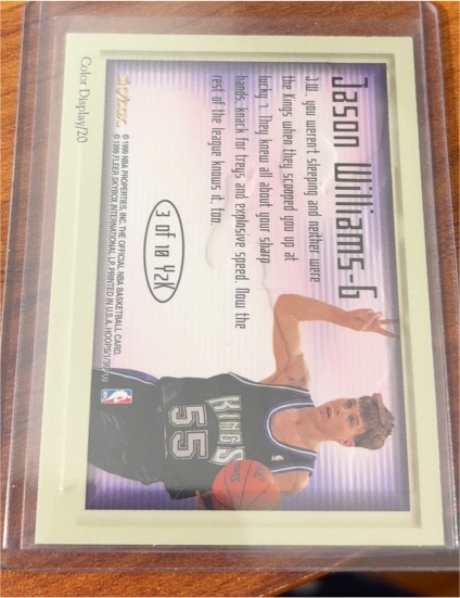 1998-99 Topps Finest #232 Jason Williams — front