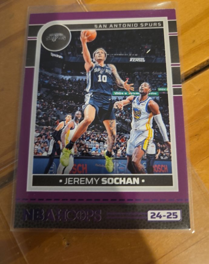 2024-25 Panini NBA Hoops #24-25 Jeremy Sochan — front