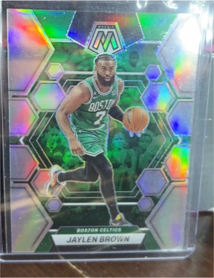 2022-23 Panini Mosaic #9 Jaylen Brown — front