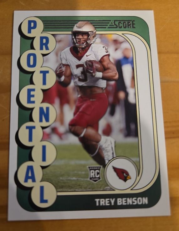 2024 Panini Score Protential #24 Trey Benson — front