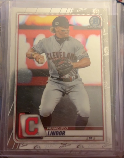 2020 Bowman Chrome #3 Francisco Lindor — front
