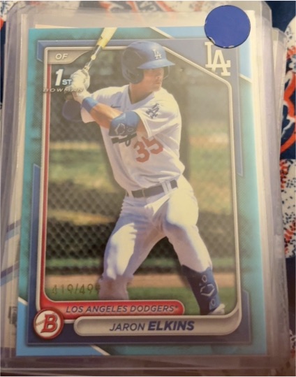 2024 Bowman 1st Bowman #BP-106 Jaron Elkins — front