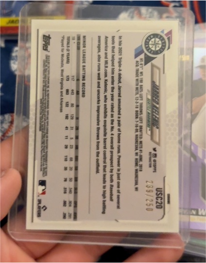 2021 Topps Update #USC20 Jarred Kelenic — front