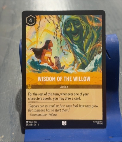 2023 Lorcana Winterspell #31 Wisdom of the Willow — front