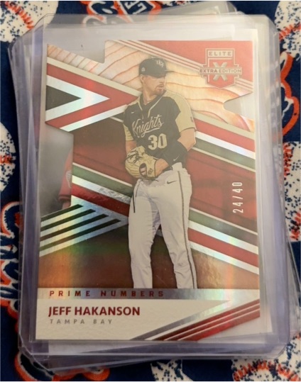 2020 Panini Elite Extra Edition Prime Numbers #24/40 Jeff Hakanson — front