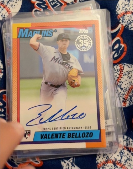 2025 Topps Series 1 #90A-VB Valente Bellozo — front