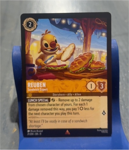 Disney Lorcana Winterspell #21/204 Reuben - Sandwich Expert — front