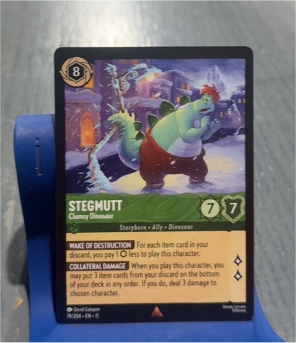 2023 Disney Lorcana Winterspell #79 Stegmutt Clumsy Dinosaur — front