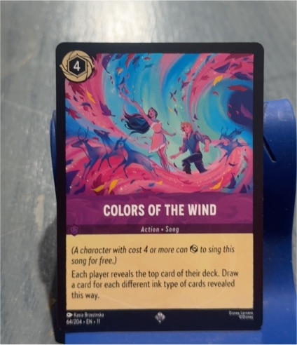 2023 Lorcana Winterspell #64 Colors of the Wind — front