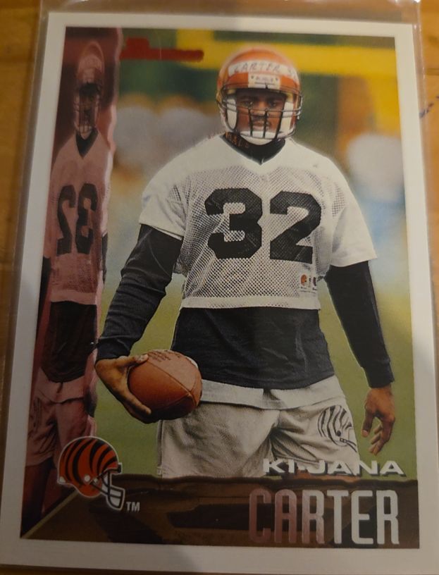 1995 Bowman #1 Ki-Jana Carter — front