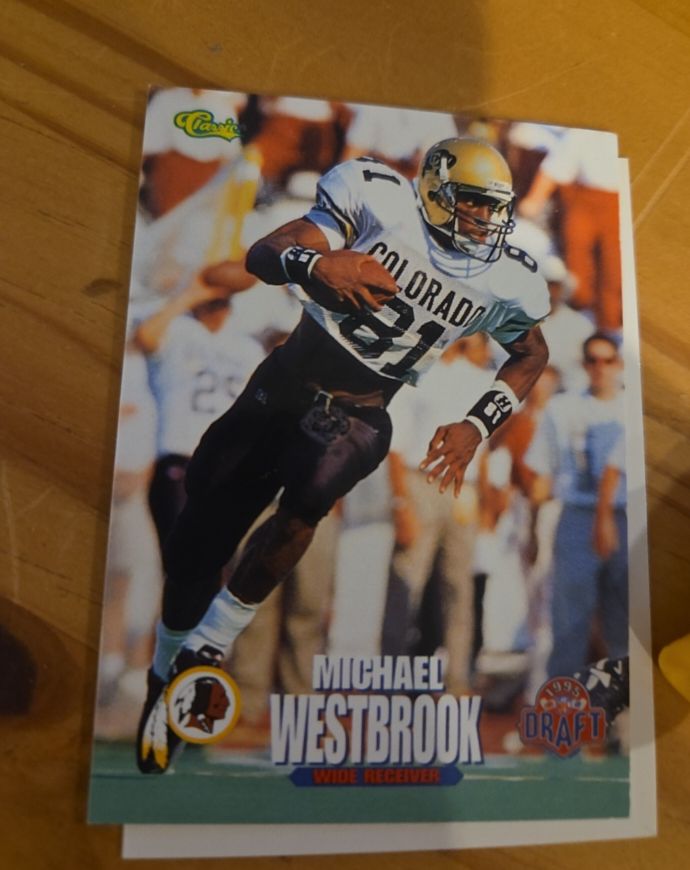 1995 Classic NFL Draft #4 Michael Westbrook — front