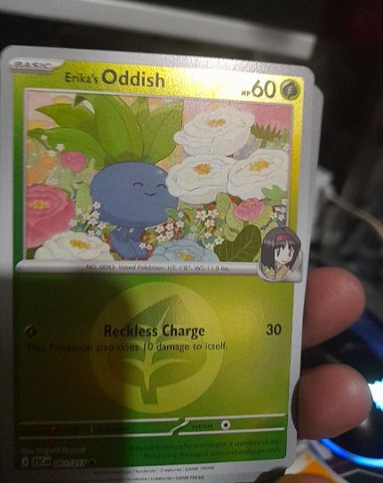 2026 Pokémon Ascended Heroes #001 Erika's Oddish — front