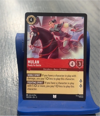2023 Disney Lorcana Winterspell #108 Mulan - Ready for Battle — front
