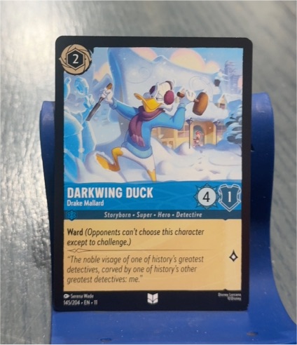 2026 Lorcana Winterspell #145 Darkwing Duck - Drake Mallard — front