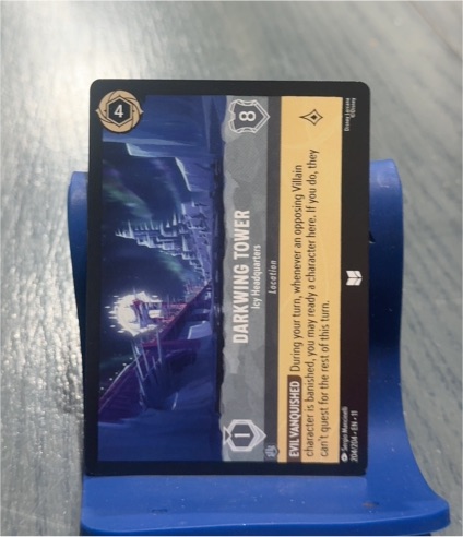 2023 Lorcana Winterspell #204 Darkwing Tower — front